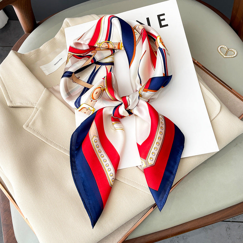 Fashion Pattern Silk Scarf Spring And Autum
