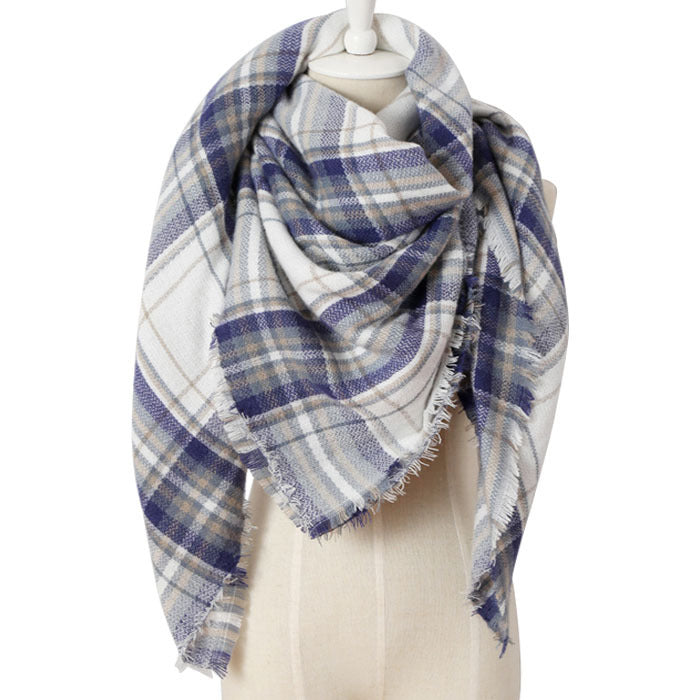 European And American Triangle Cashmere Women's Winter Scarf Shawl