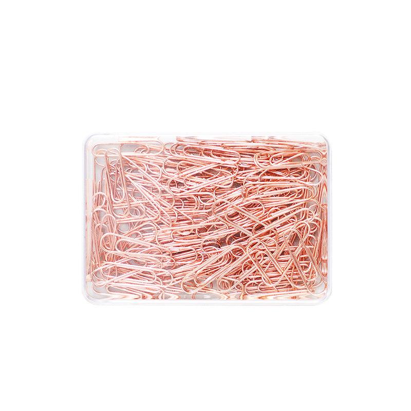 Cute Little Girly Heart Rose Gold Metal Paper Clip