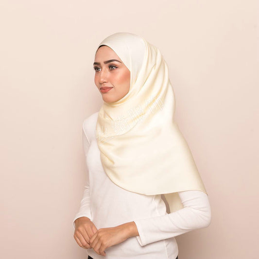 Solid Color Casual Malay Scarf Satin Shawl