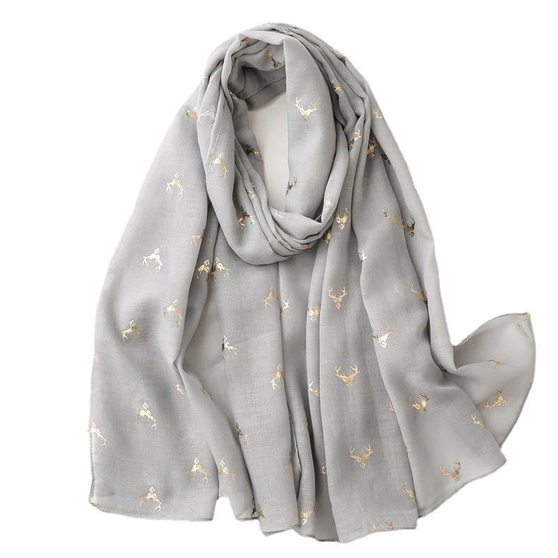 Fresh Warm Warm Wind Voile Cotton And Linen Feel Scarf