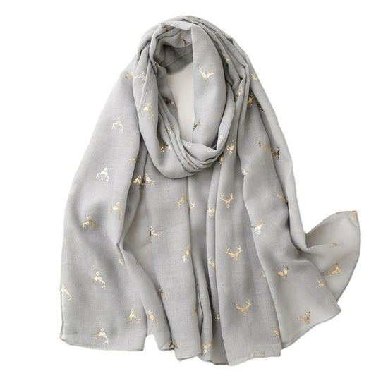 Fresh Warm Warm Wind Voile Cotton And Linen Feel Scarf