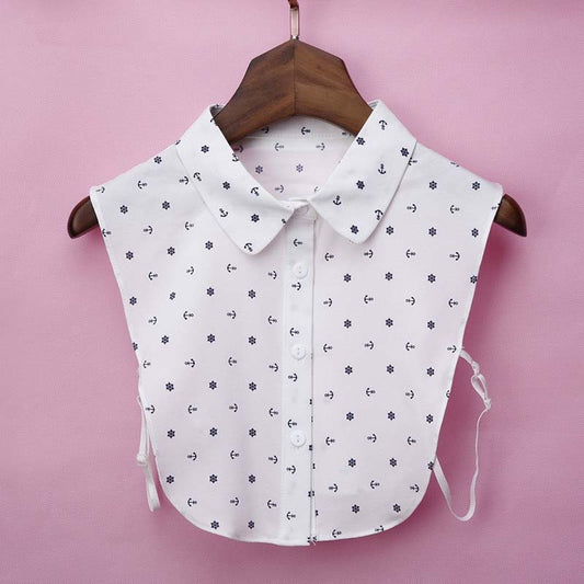 Korean Women's Detachable Collar Shirt Fake Collar Detachable Collar Autumn And Winter Shirt Versatile Retro Fake Collar Sweater With The White Collar Fake Collar