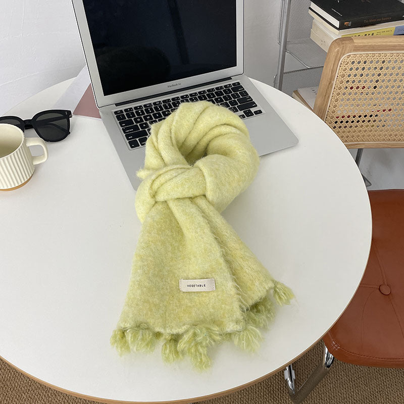 Women's Autumn And Winter Warm Wool Scarf