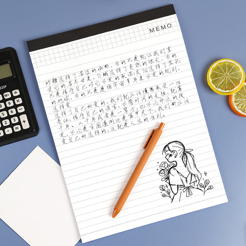 A4 Note Pad Meeting Minutes Tearable Notebook