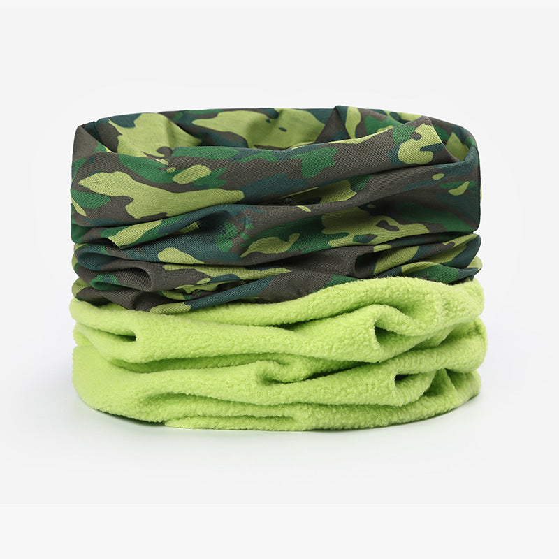 Hood Plus Fleece Thickened Windproof Headband Double Layer Warmth
