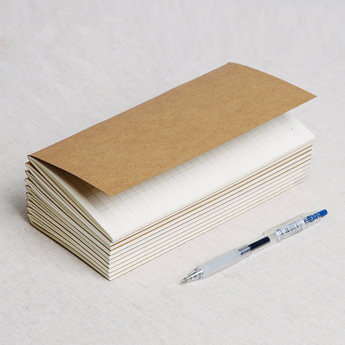 Travel Cowhide Diary Standard Refill Inner Core