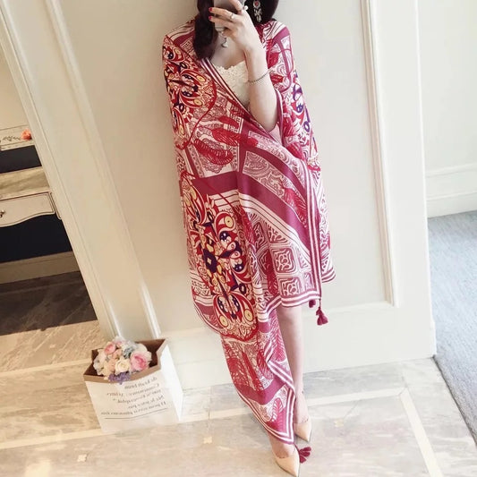 Women's Summer Seaside Holiday Scarf Shawl