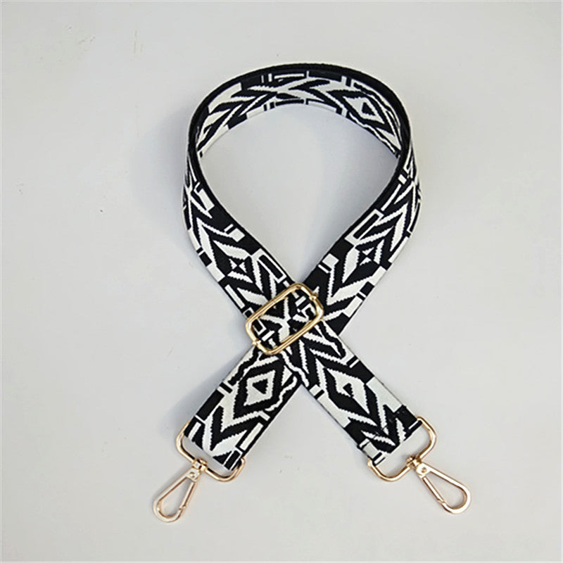 Ribbon Wide Shoulder Strap Adjustable Strap Crossbody Ethnic
