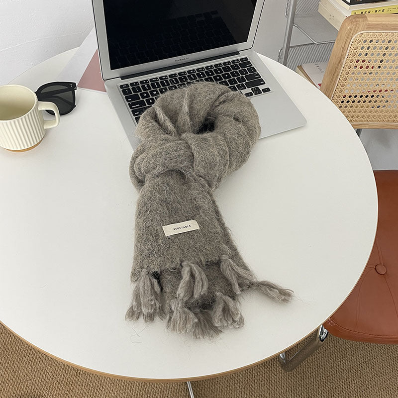 Women's Autumn And Winter Warm Wool Scarf