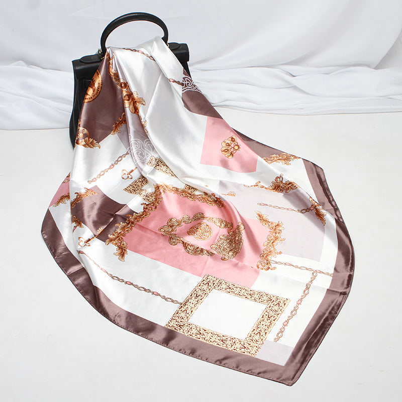 Autumn New Imitation Silk Scarf