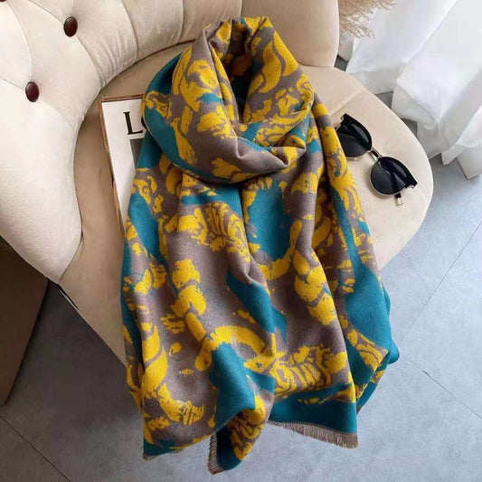 Autumn And Winter New Imitation Cashmere Shawl Scarf
