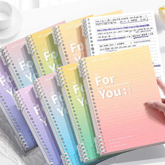 Removable Coil Notebook Gradient Notepad
