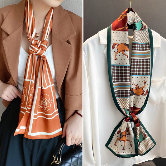 Small Scarf Fashion Long Scarf Hair Band