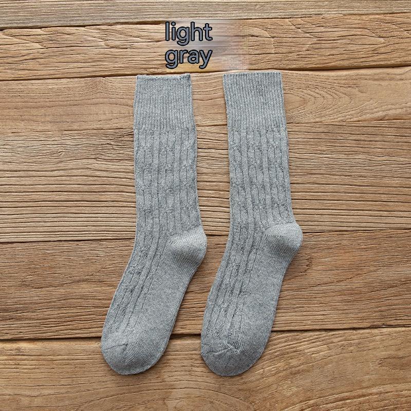Women's Thickened Keep Warm Pure Color Retro Stockings