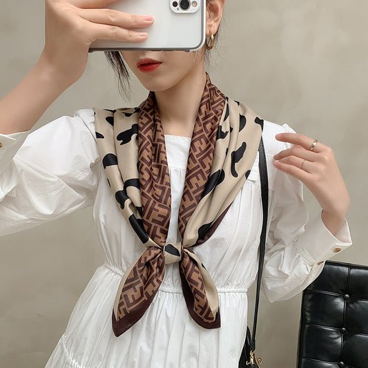 New 90cm Twill Silk Large Square Women's Shawl