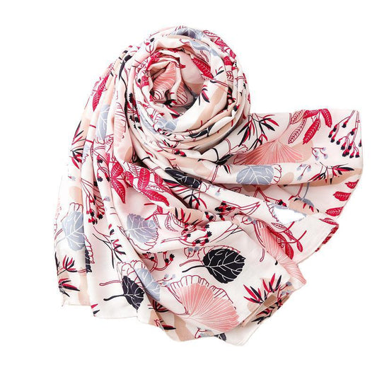 Tourist Holiday Plant Flower Scarf Female