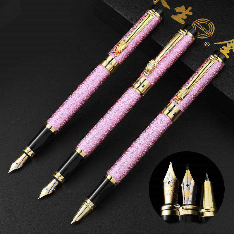 Immortal Fountain Pen Faucet Signature Pen Student Office Metal Iridium Nib