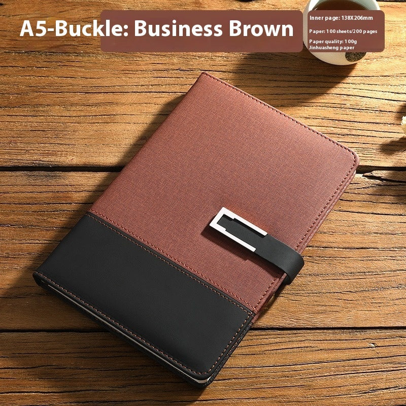 Business Thickening Notebook Soft Leather High-grade Gift Set