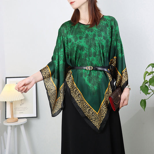 Artificial Silk Pullover Sunscreen Scarf Shawl