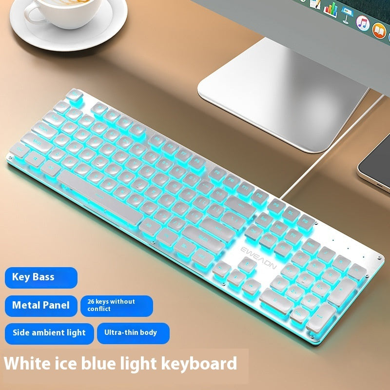 Button Mute Keyboard Wired Comfort Mechanical Feeling Suit