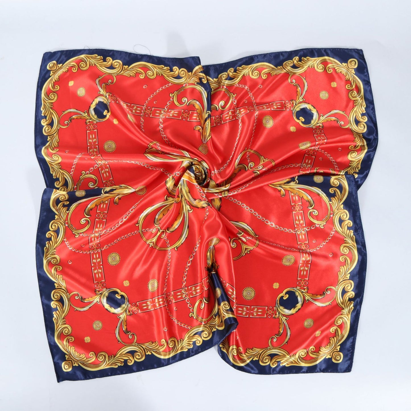 Women's Fashion Simple Satin Satin Printed Scarf