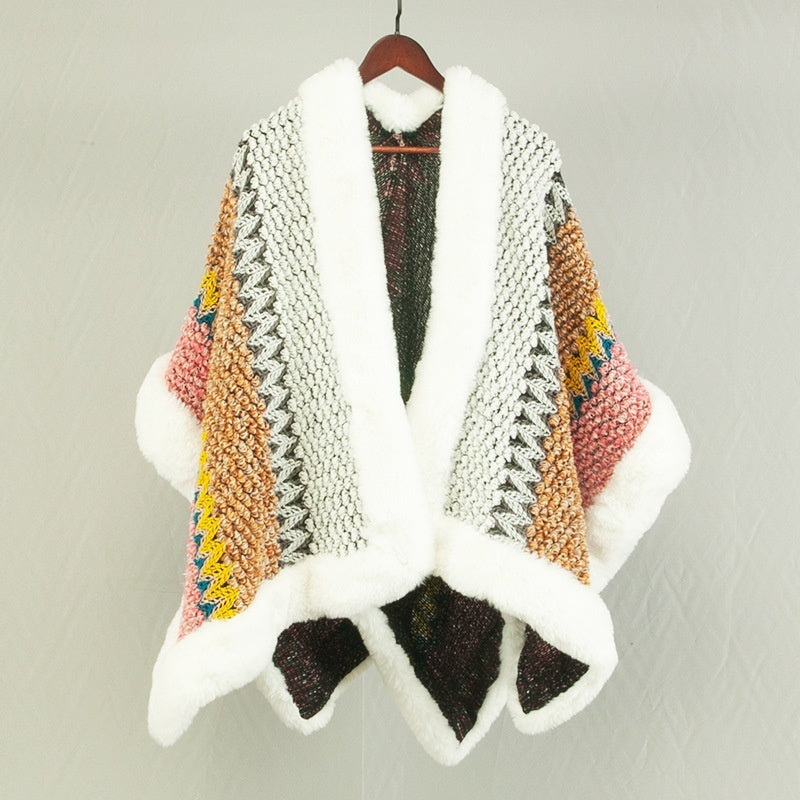 Ethnic Style Travel Cloak Scarf Dual-use