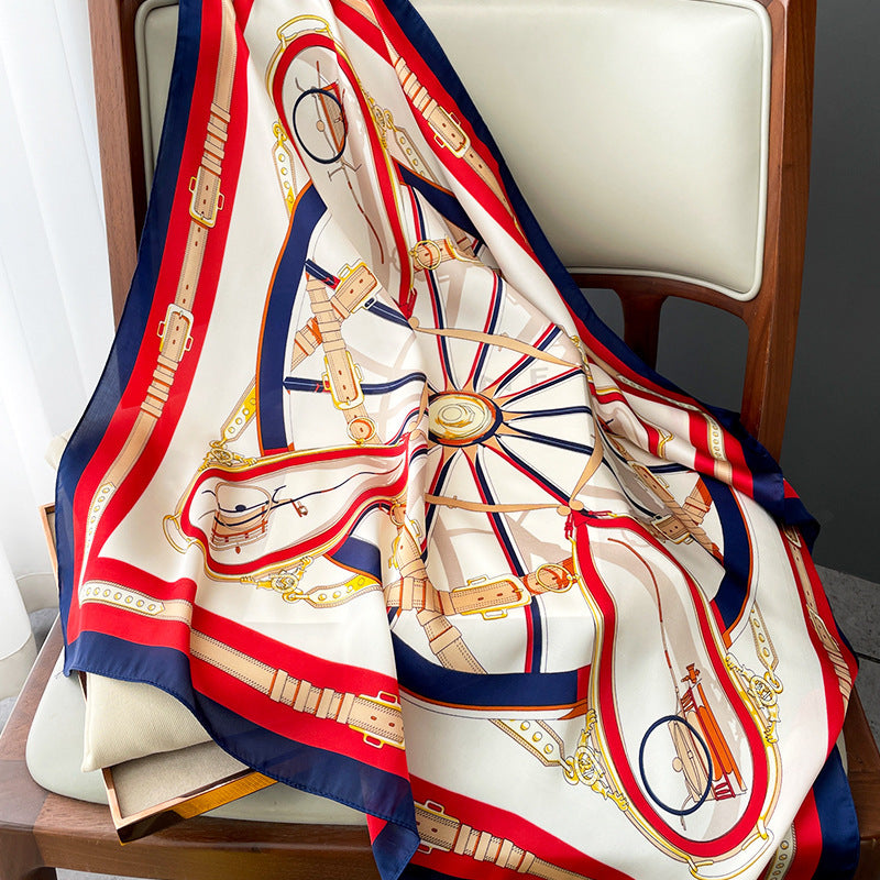 Fashion Pattern Silk Scarf Spring And Autum