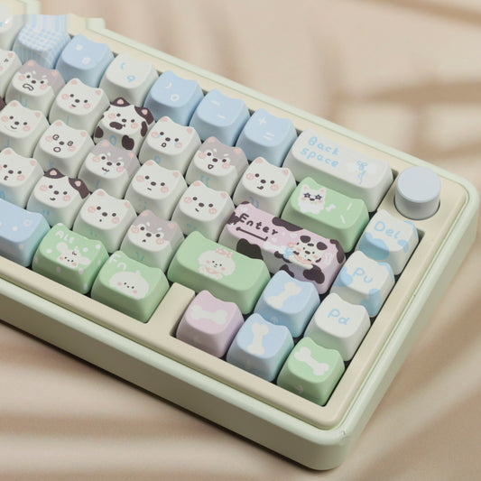 Cat Highly Cute Puppy Full Set PBT Sublimation Key Cap