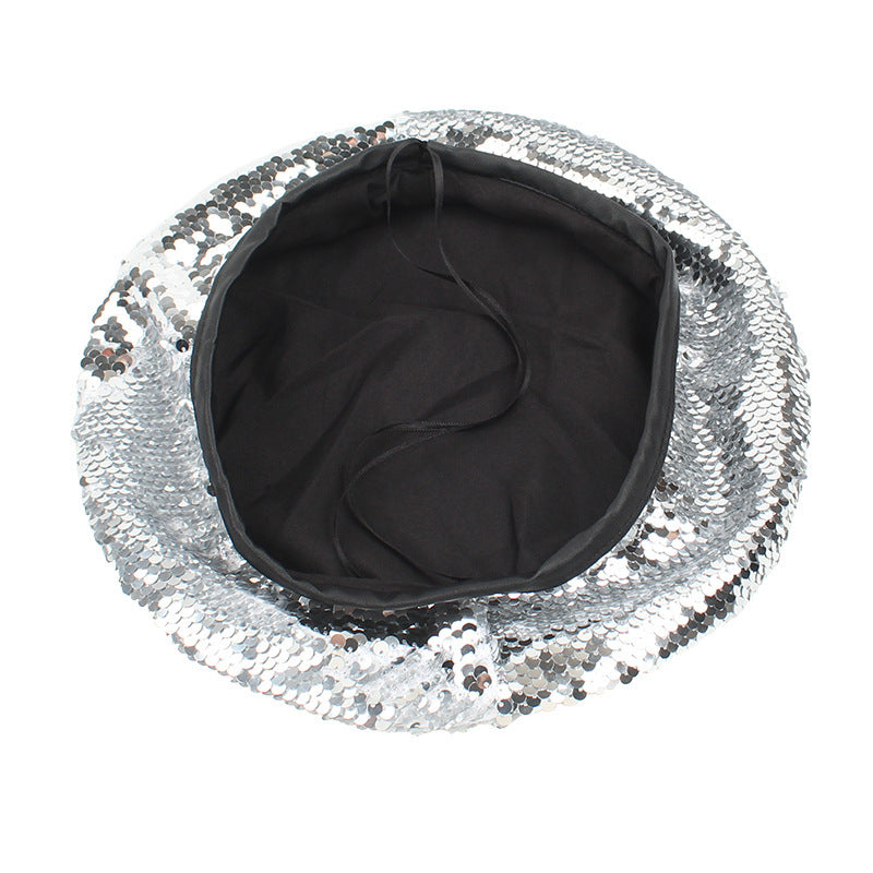 Women's Korean Style Trendy Fashion Sequins Hat