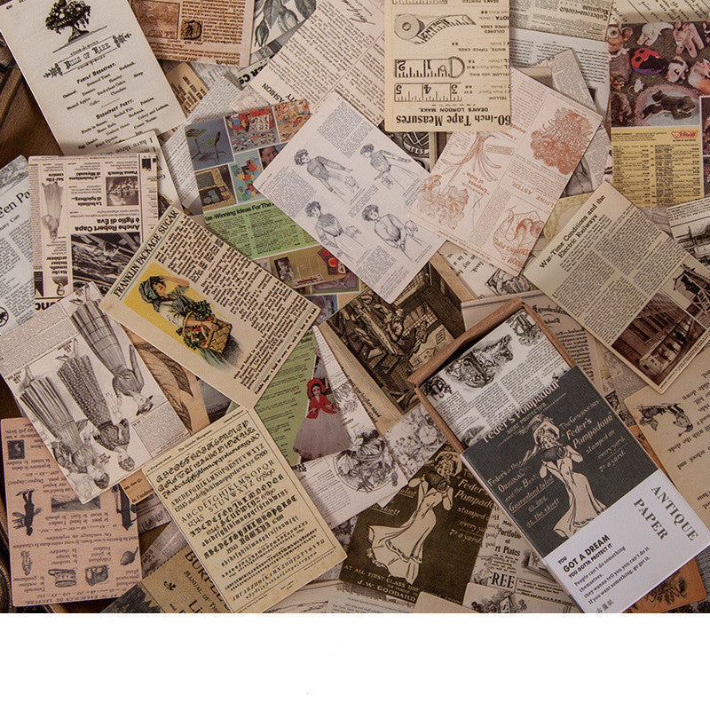 100 Pieces Of Retro Small Book Double-sided Notes Mini Card Account